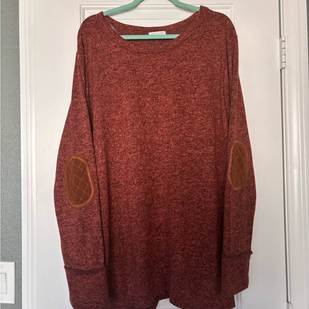 Women's Fall Sweater with Elbow Patches